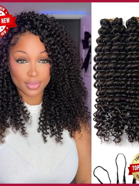 16 Inch Human Hair Extensions Water Wave Pre-Separated Knotless Boho Braids main image 5